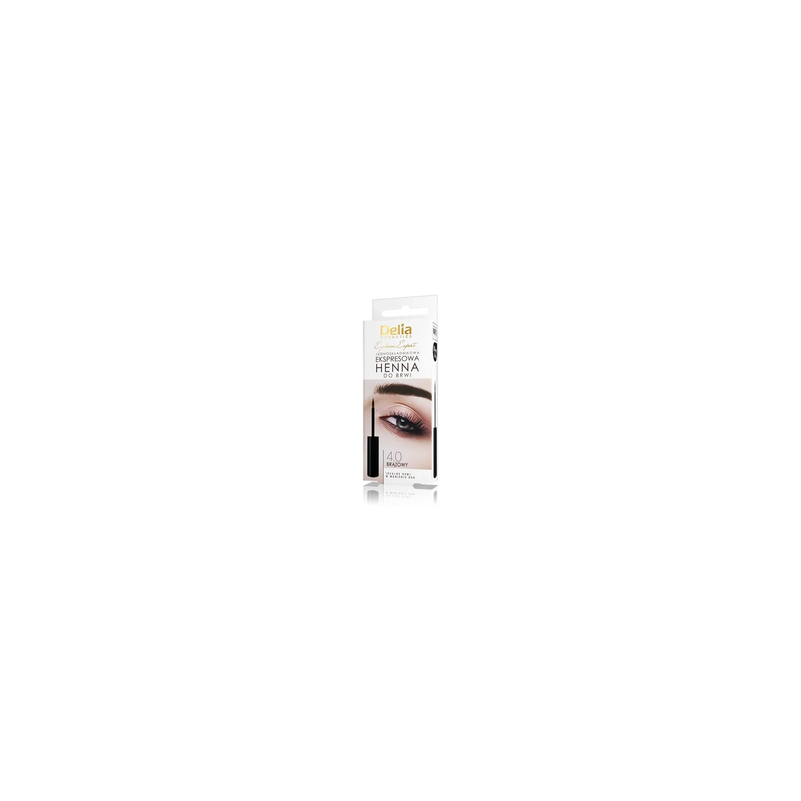 DELIA Eyebrow Expert Ekspresowa henna do brwi 4.0 Brązowa 6ml
