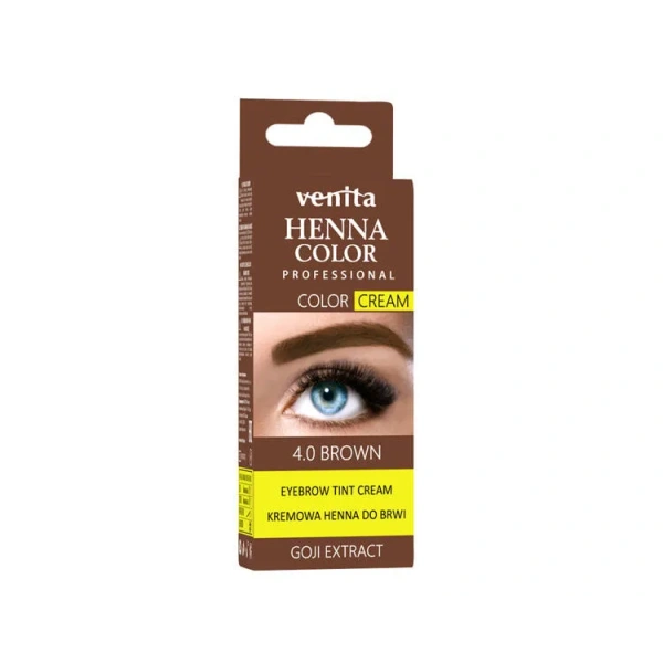 VENITA Henna Color Cream Goji kremowa henna do brwi 4.0 Brown 30g