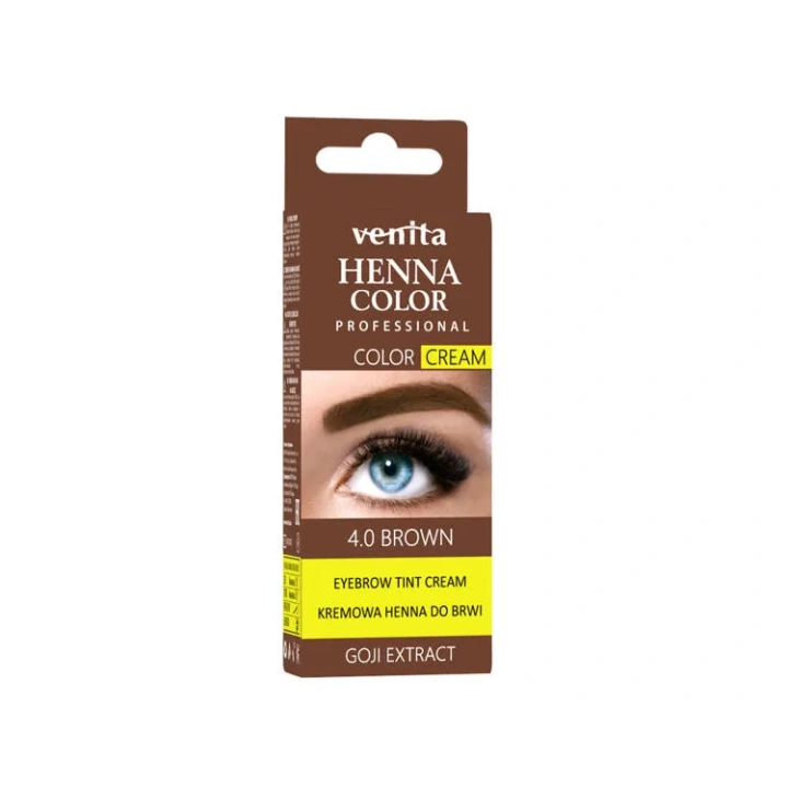 VENITA Henna Color Cream Goji kremowa henna do brwi 4.0 Brown 30g