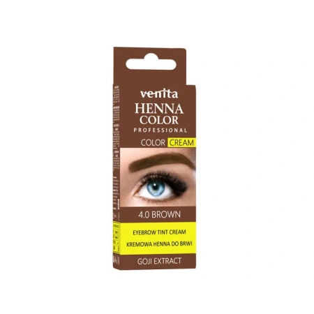 VENITA Henna Color Cream Goji kremowa henna do brwi 4.0 Brown 30g