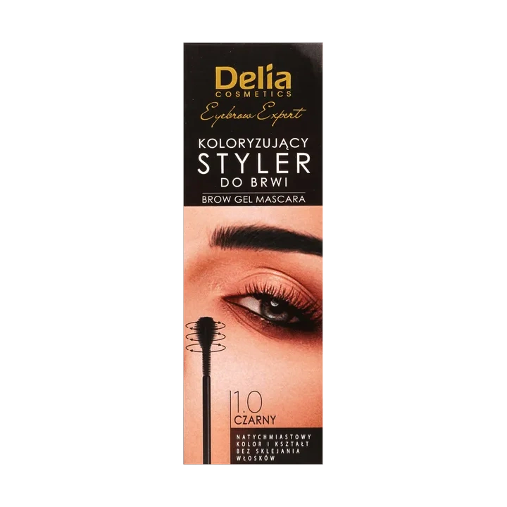 DELIA Eyebrow Expert Styler do brwi 1.0 Czarny 11ml