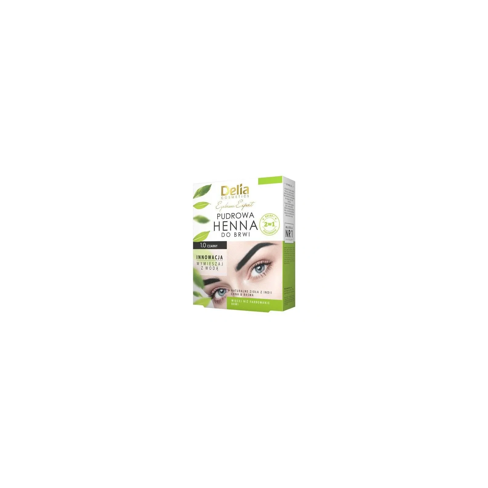 DELIA Eyebrow Expert Pudrowa henna do brwi 1.0 Czarny 4g