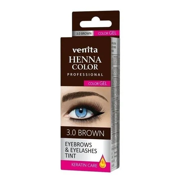 VENITA Henna Color Gel żelowa do brwi i rzęs 3.0 Brown