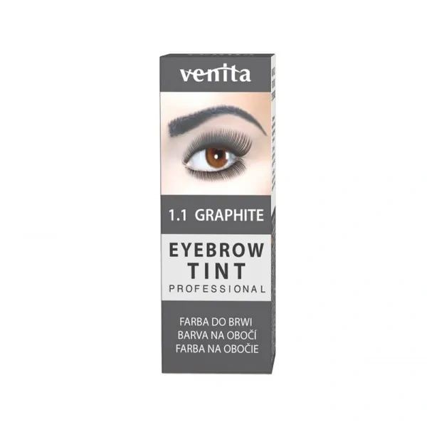 Venita VENITA Eyebrow Tint farba do brwi 1.1 Graphite 1,5g — Składniki i ocena