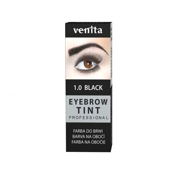 Venita VENITA Eyebrow Tint farba do brwi 1.0 Black 1,5g — Składniki i ocena
