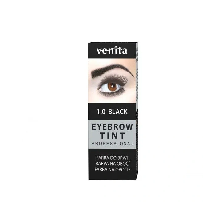 VENITA Eyebrow Tint farba do brwi 1.0 Black 1,5g