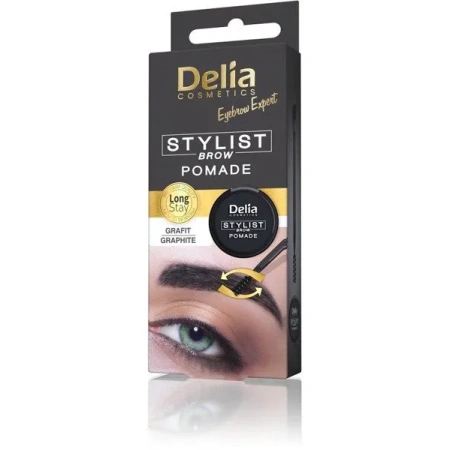 DELIA Stylist Brow pomada do brwi Grafit 2,5g