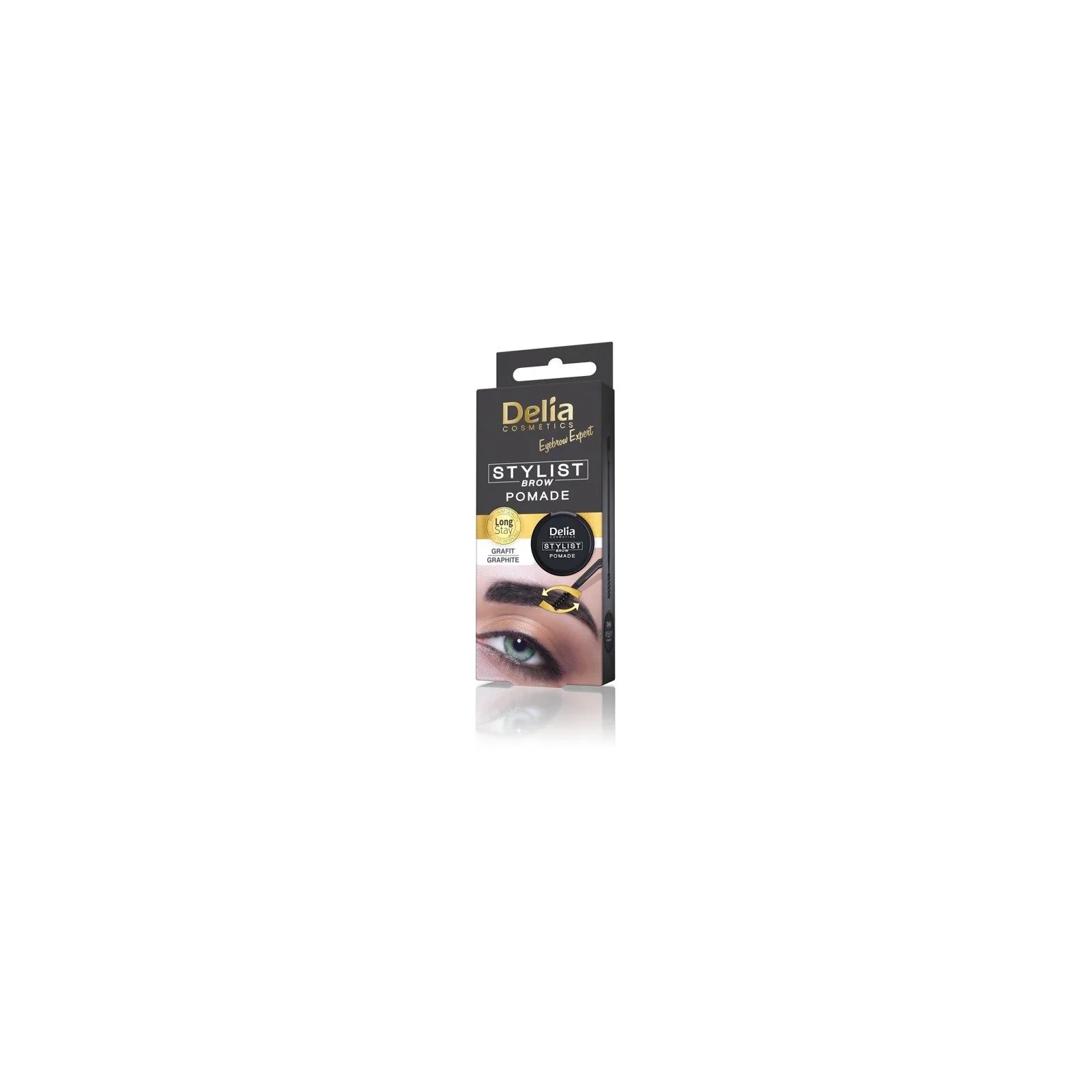 DELIA Stylist Brow pomada do brwi Grafit 2,5g
