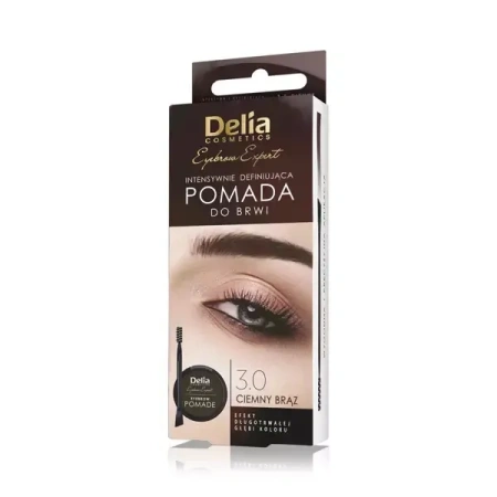 DELIA Stylist Brow pomada do brwi Ciemny Brąz 2,5g