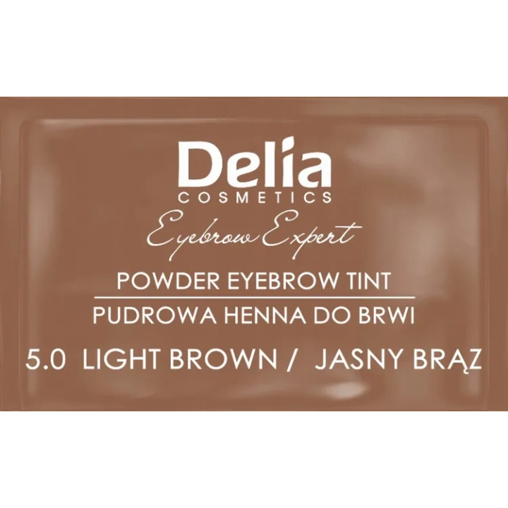 DELIA Eyebrow Expert pudrowa henna do brwi 3.1 Czarny Brąz 4g