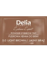 DELIA Eyebrow Expert pudrowa henna do brwi 3.1 Czarny Brąz 4g