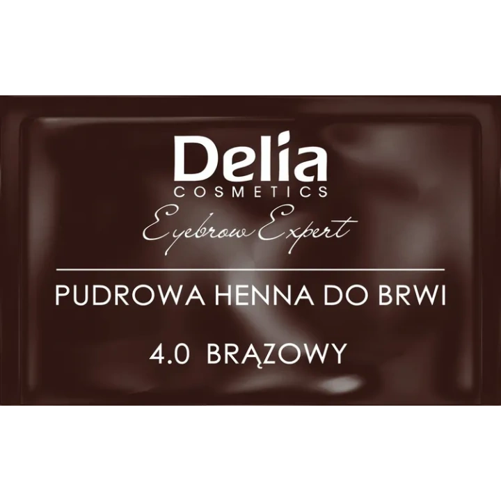 DELIA Eyebrow Expert pudrowa henna do brwi 3.1 Czarny Brąz 4g