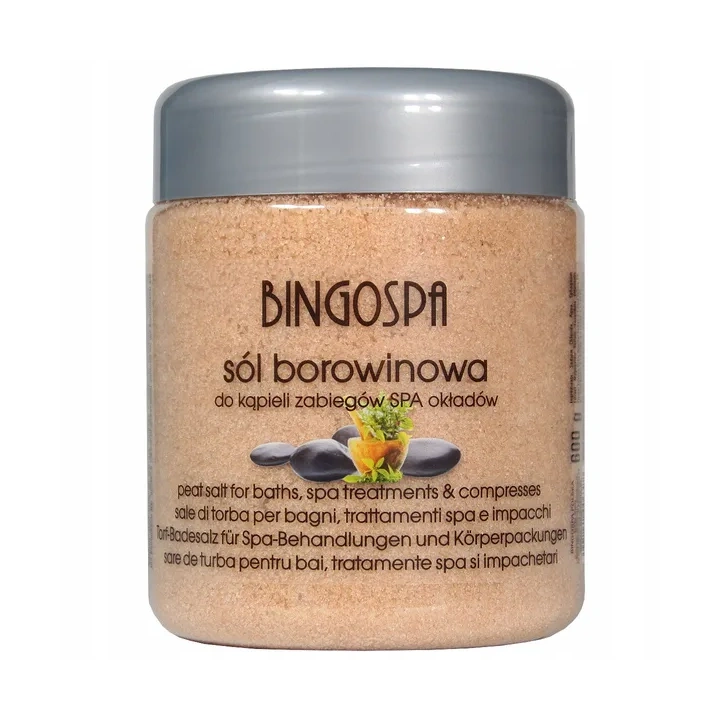 BINGOSPA sól do kąpieli zabiegów SPA i okładów Borowinowa 600g 