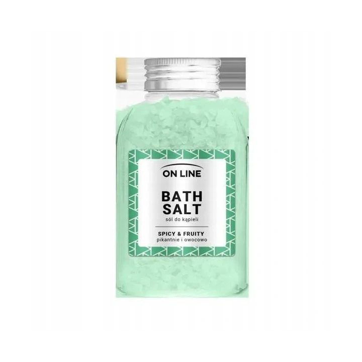 ON LINE Bath Salt sól do kąpieli Spicy & Fruity Green 600g 