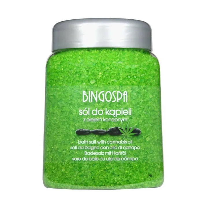BINGOSPA Sól do kąpieli z olejem konopnym 850g