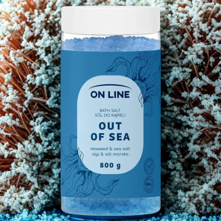 ON LINE sól do kąpieli Algi i Sól z Morza Martwego 800g