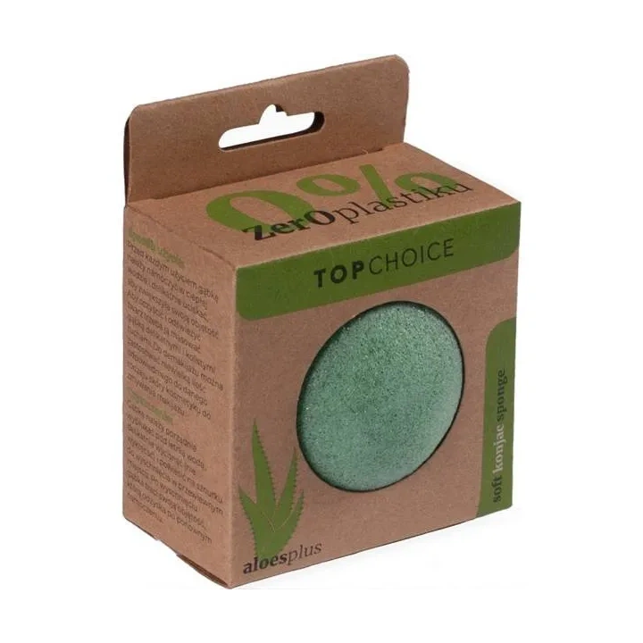 TOP CHOICE Soft konjac gąbka do twarzy