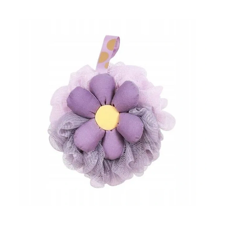 ECARLA myjka gąbka do mycia ciała na mokro 15cm Sweety Fiolet GB14FIO 