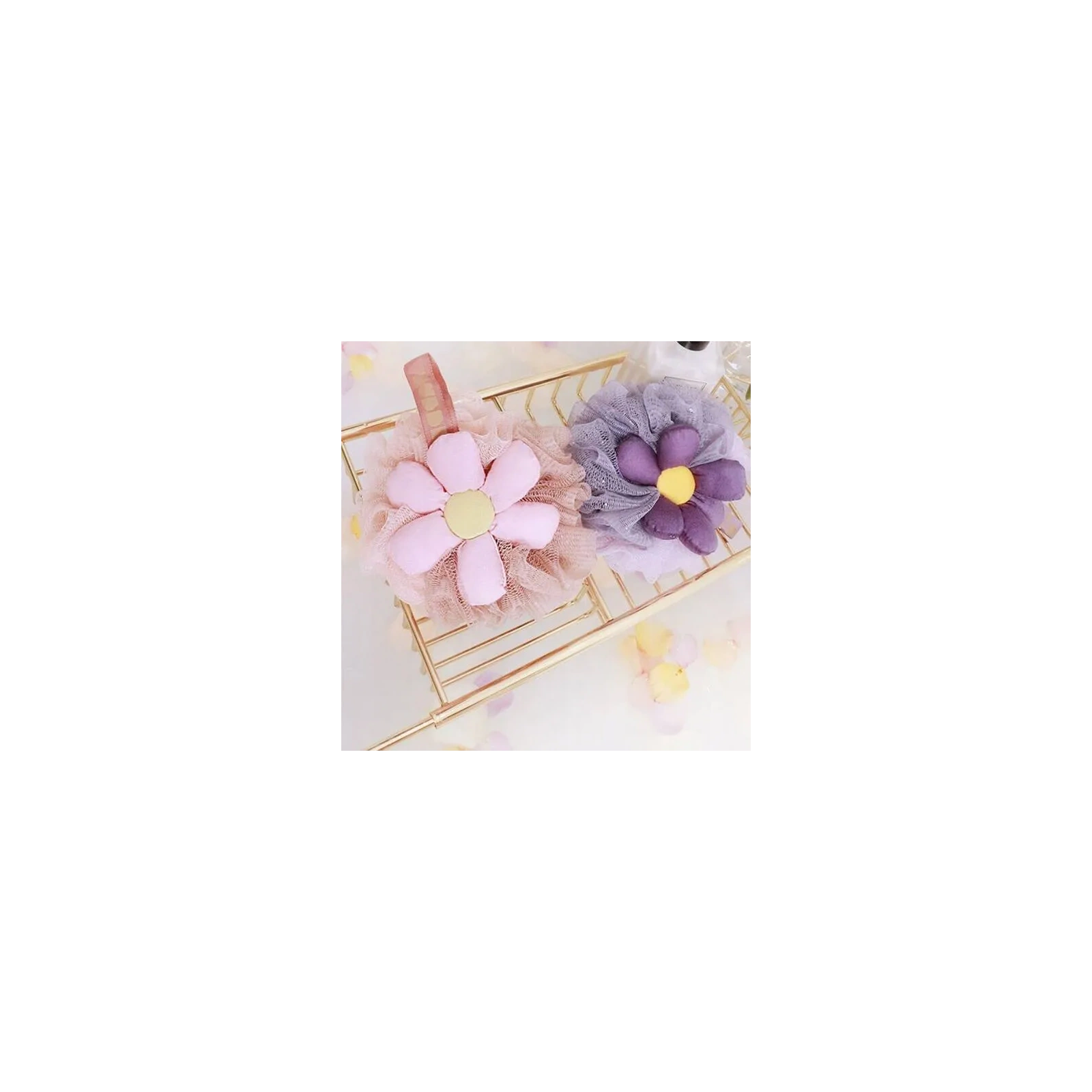 ECARLA myjka gąbka do mycia ciała na mokro 15cm Sweety Fiolet GB14FIO 