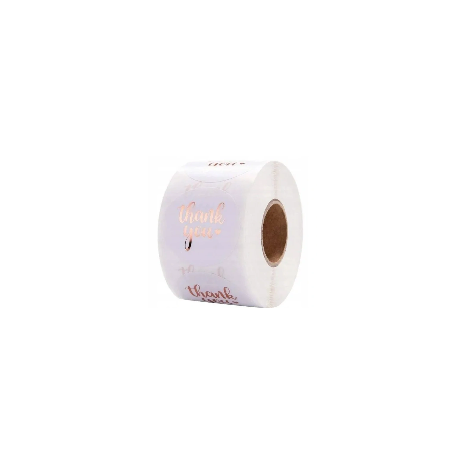 ECARLA naklejki Thank You opalizujące Rose Gold NNK07 500szt 