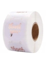 ECARLA naklejki Thank You opalizujące Rose Gold NNK07 500szt 