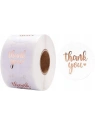 ECARLA naklejki Thank You opalizujące Rose Gold NNK07 500szt 