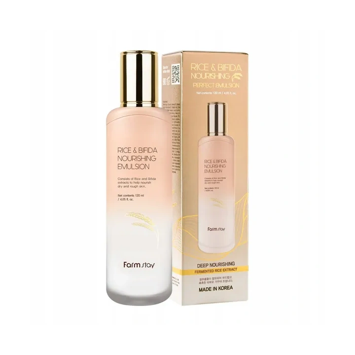 FARMSTAY Rice & Bifida emulsja do twarzy odżywcza 120ml 