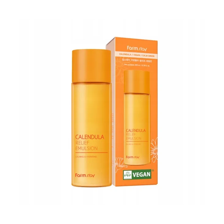 FARMSTAY Calendula Relief emulsja nawilżająca z nagietkiem 200ml 