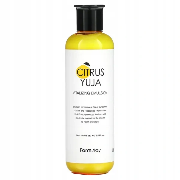 Farmstay FARMSTAY Citrus Yuja emulsja do twarzy rewitalizująca 280ml — Składniki i ocena