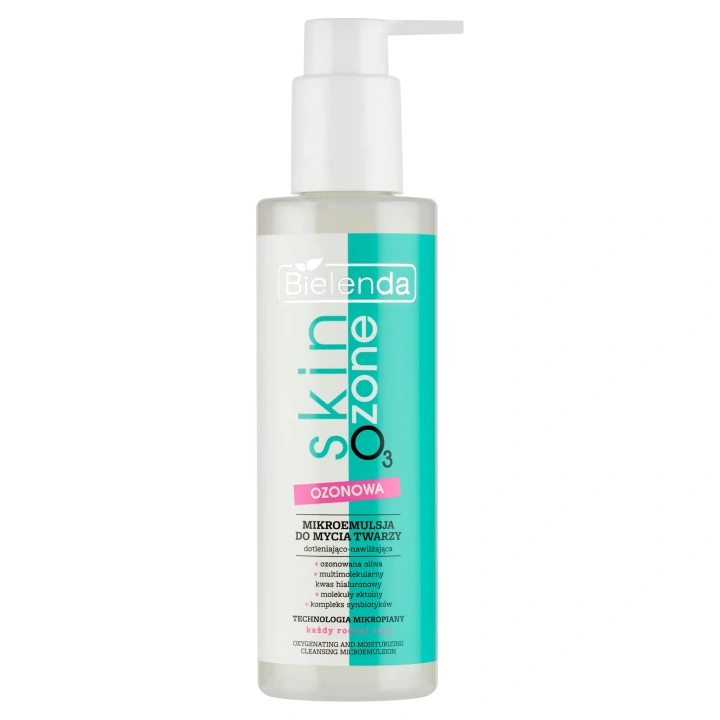 BIELENDA Skin O3 Zone ozonowa mikroemulsja do mycia twarzy dotleniająco-nawilżająca 195ml