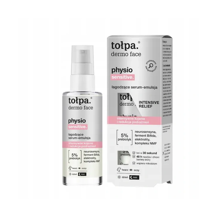TOŁPA Dermo Face Physio Sensitive łagodzące serum-emulsja do twarzy 45ml