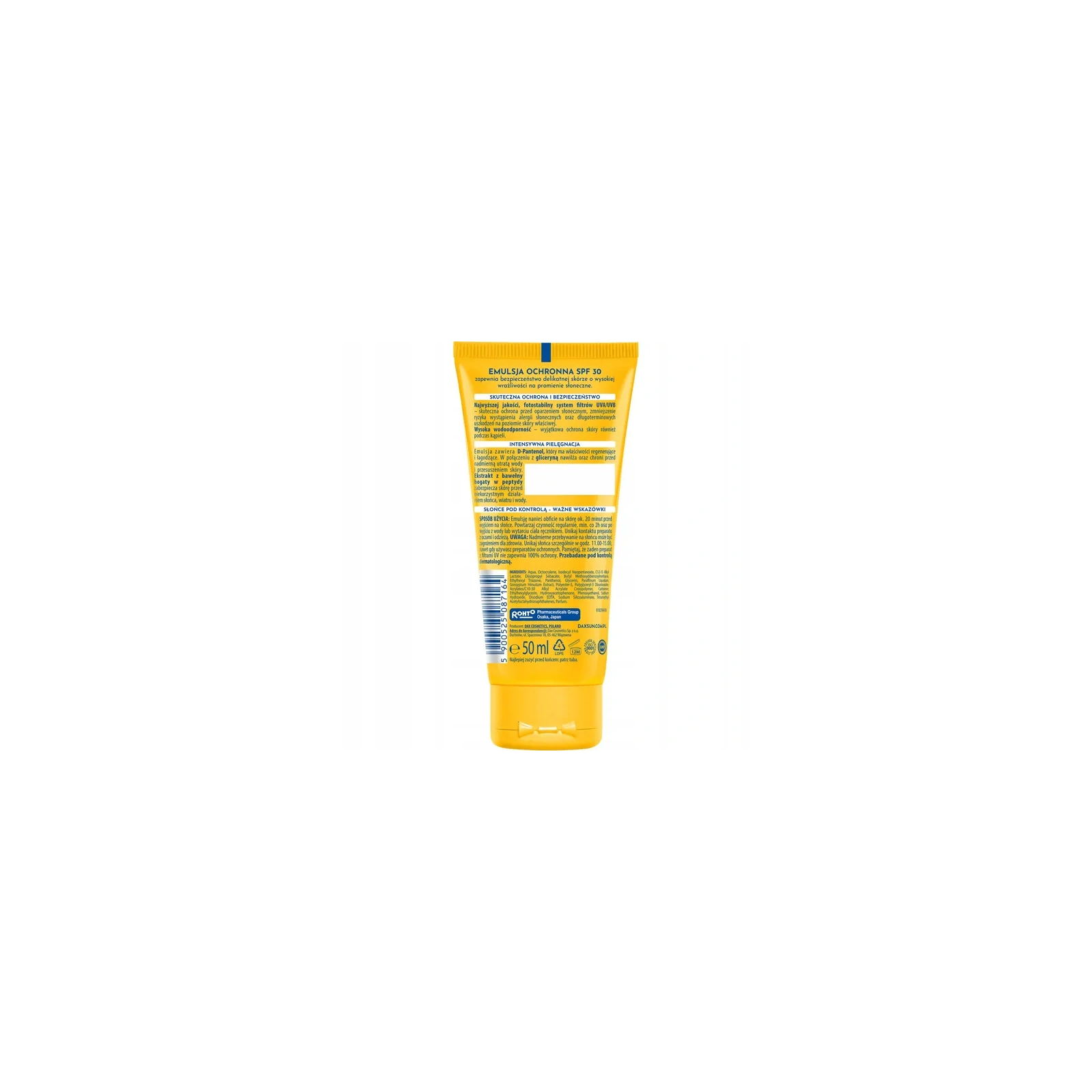 DAX Sun wodoodporna emulsja ochronna do twarzy i ciała SPF30 50ml