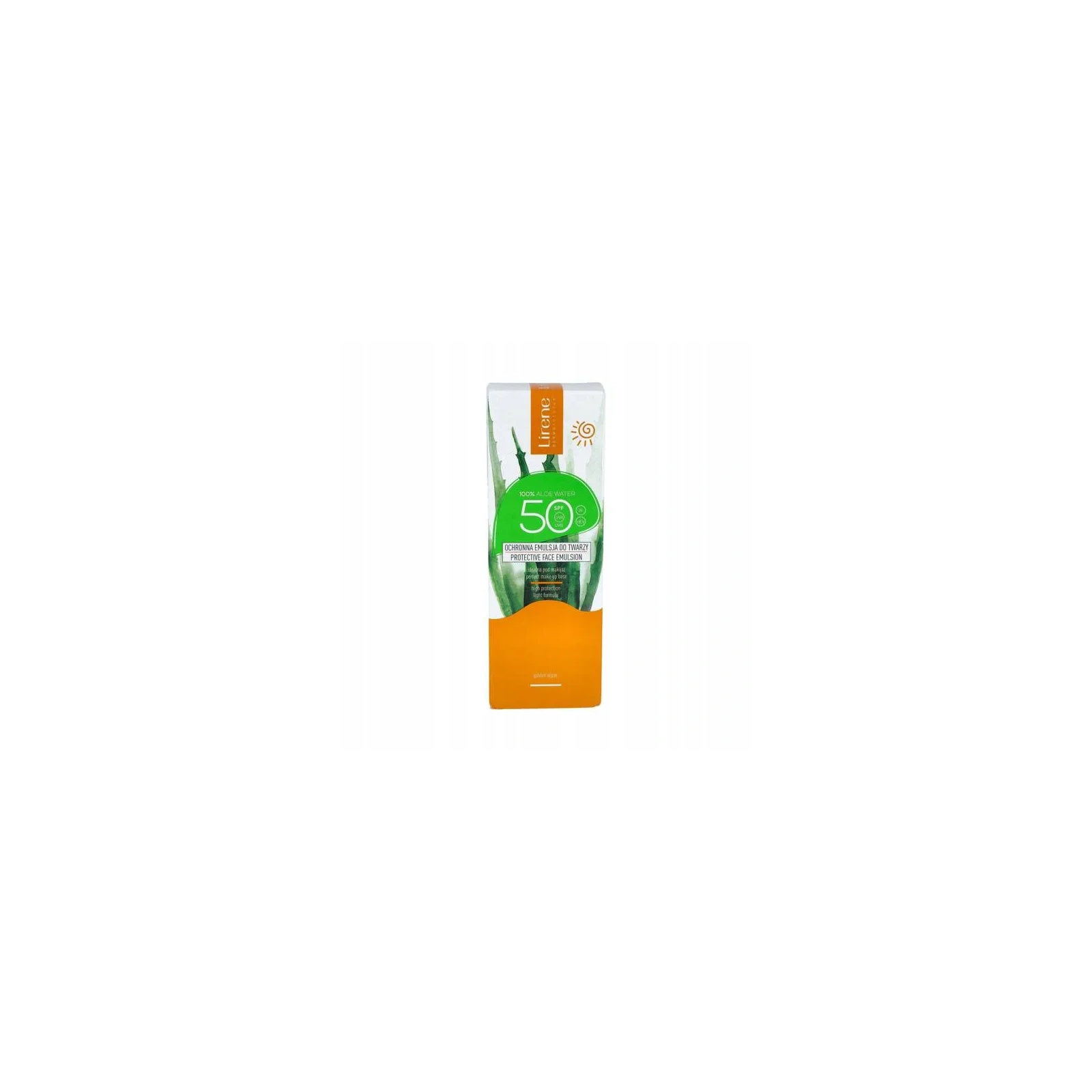 LIRENE Sun ochronna emulsja do twarzy nawilżająca SPF50, Aloes WTP 50ml