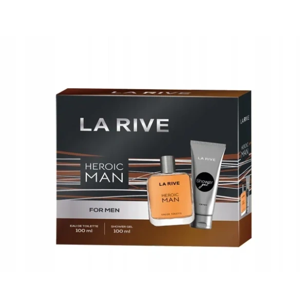 LA RIVE Men Heroic zestaw żel pod prysznic 100ml + woda toaletowa 100ml