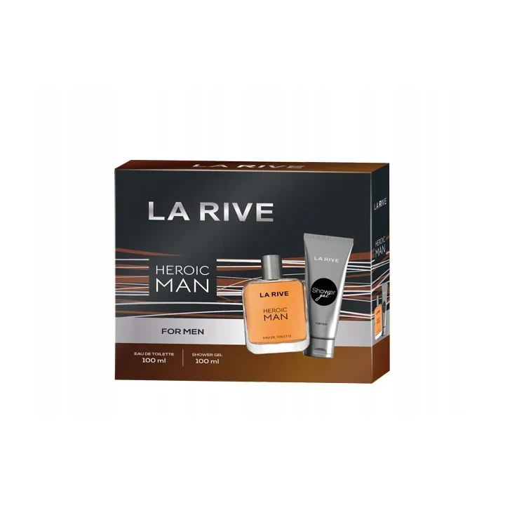 LA RIVE Men Heroic zestaw żel pod prysznic 100ml + woda toaletowa 100ml