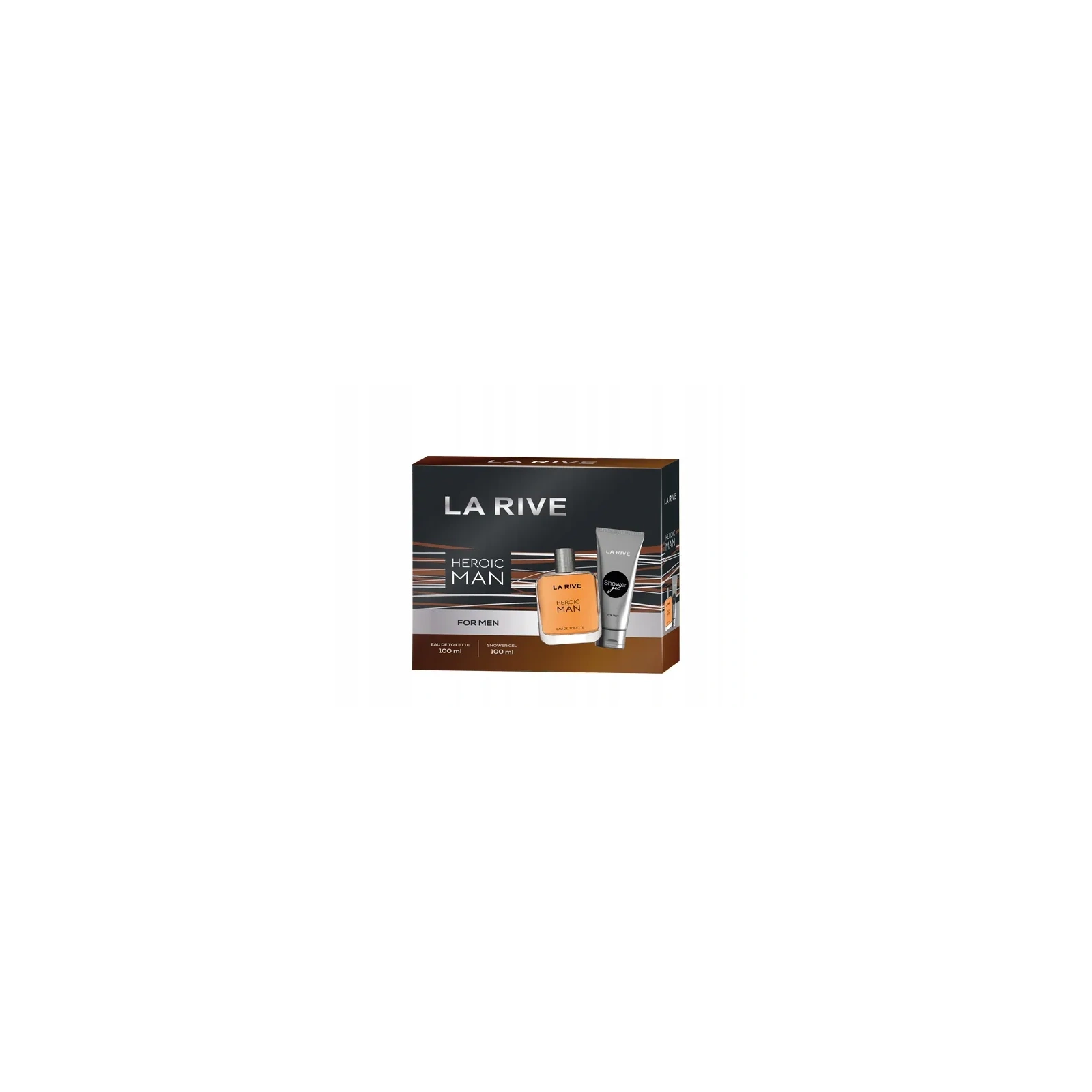 LA RIVE Men Heroic zestaw żel pod prysznic 100ml + woda toaletowa 100ml