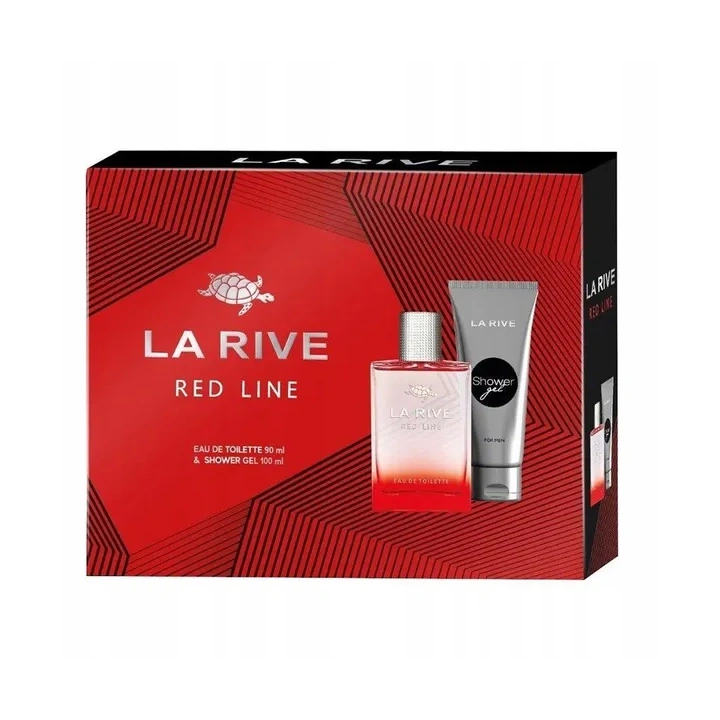 LA RIVE Men Red Line zestaw żel pod prysznic 100ml + woda toaletowa 90ml