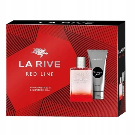 LA RIVE Men Red Line zestaw żel pod prysznic 100ml + woda toaletowa 90ml