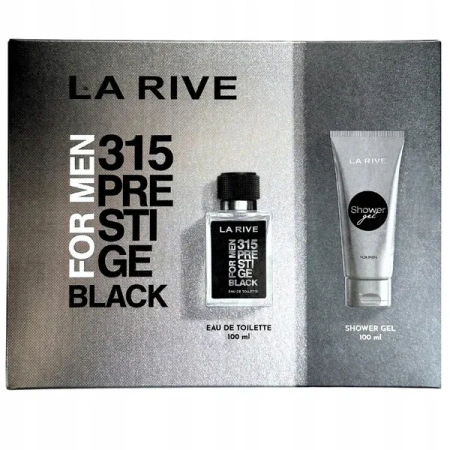 LA RIVE Men zestaw [woda toaletowa 100ml + żel pod prysznic 100ml] 315 Prestige Black