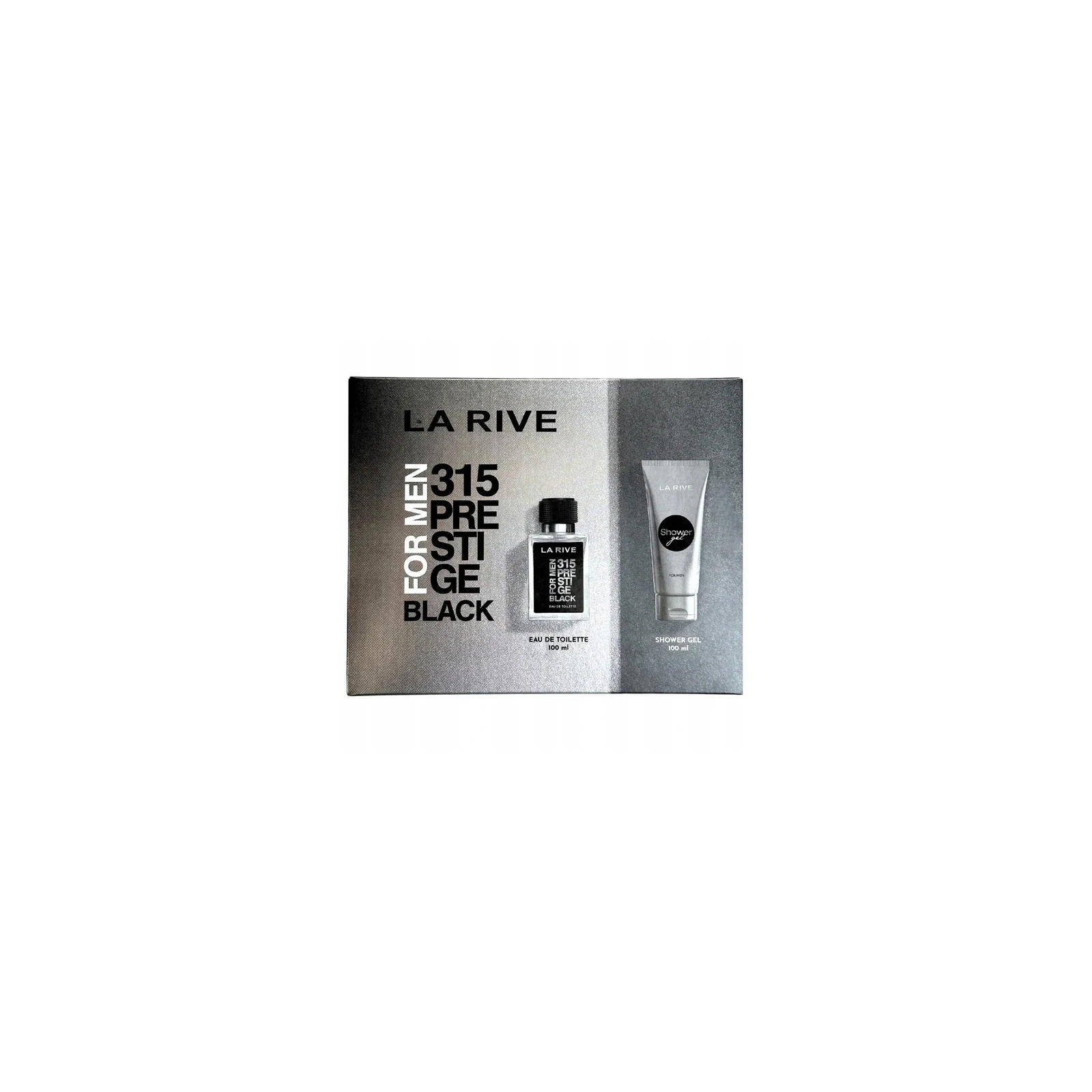 LA RIVE Men zestaw [woda toaletowa 100ml + żel pod prysznic 100ml] 315 Prestige Black