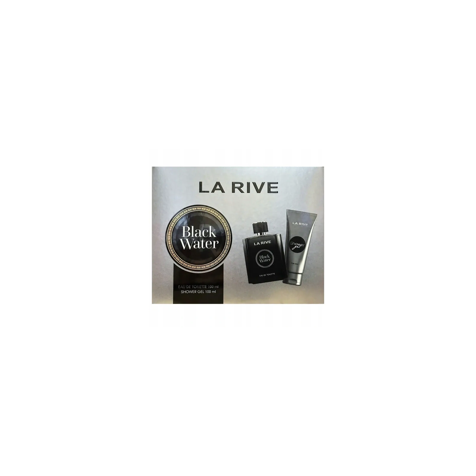 LA RIVE Men zestaw [woda toaletowa 100ml + żel pod prysznic 100ml] Black Water