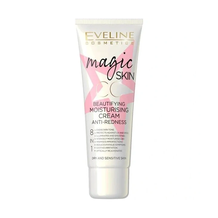 EVELINE Magic Skin nawilżający krem CC redukujący zaczerwienienia 8w1 50ml