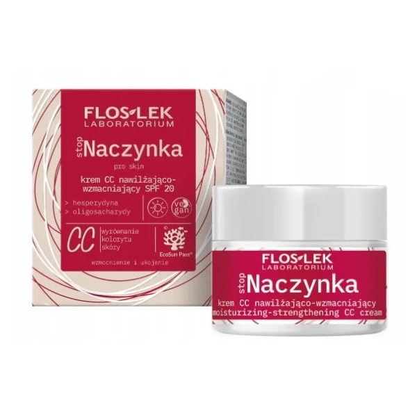 FLOSLEK Stop Naczynka Krem CC nawilżająco-wzmacniający na dzień SPF 20 50ml