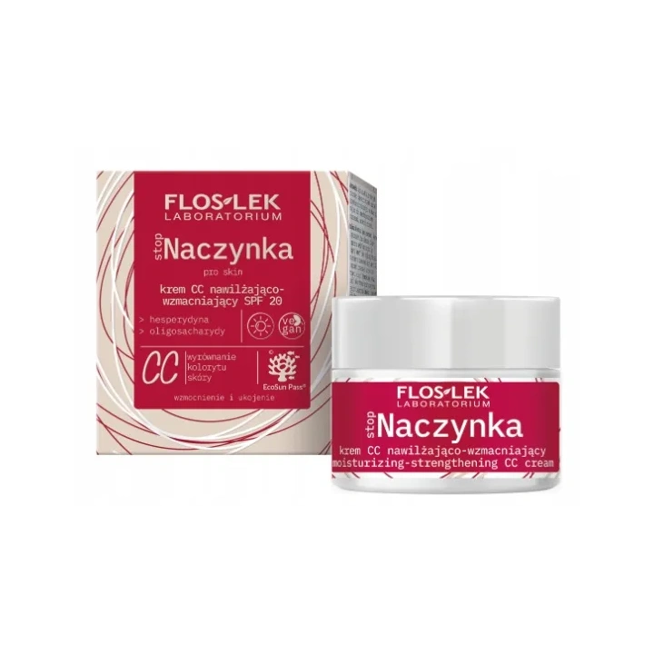 FLOSLEK Stop Naczynka Krem CC nawilżająco-wzmacniający na dzień SPF 20 50ml