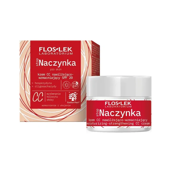FLOSLEK Stop Naczynka Krem CC nawilżająco-wzmacniający na dzień SPF 20 50ml