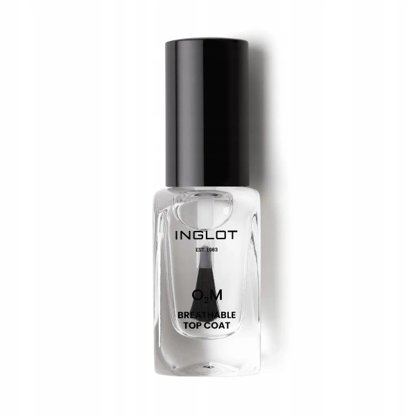 INGLOT O2M oddychający lakier do paznokci utrwalający Top Coat 11ml 