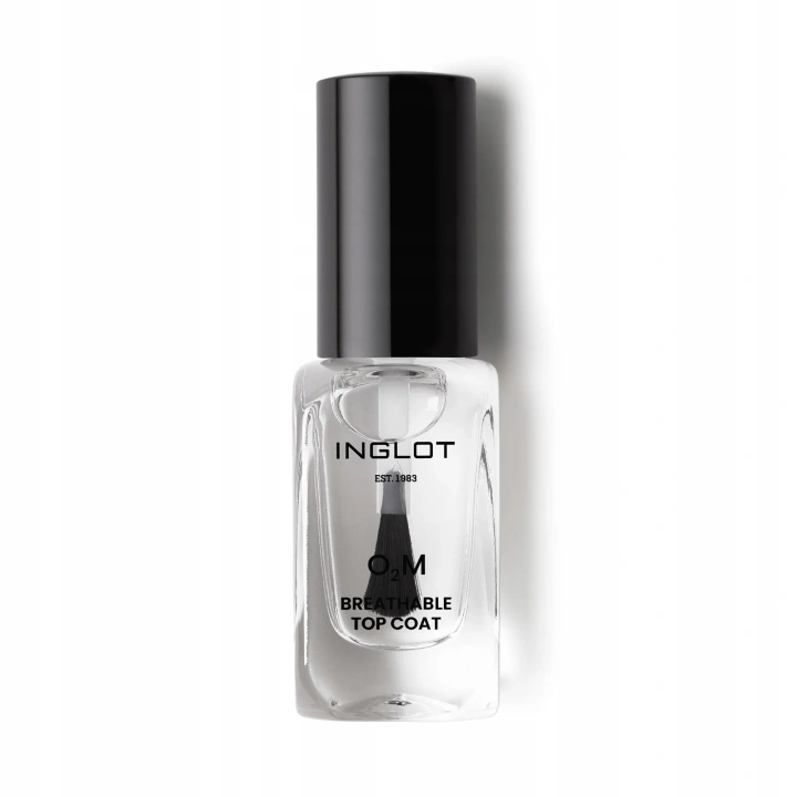 INGLOT O2M oddychający lakier do paznokci utrwalający Top Coat 11ml 