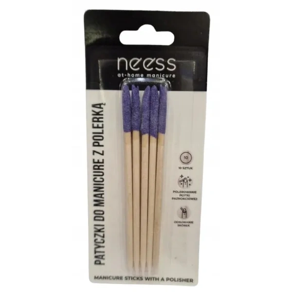 NEESS patyczki do manicure z nasypem piaskowym 114 mm 4827 10szt