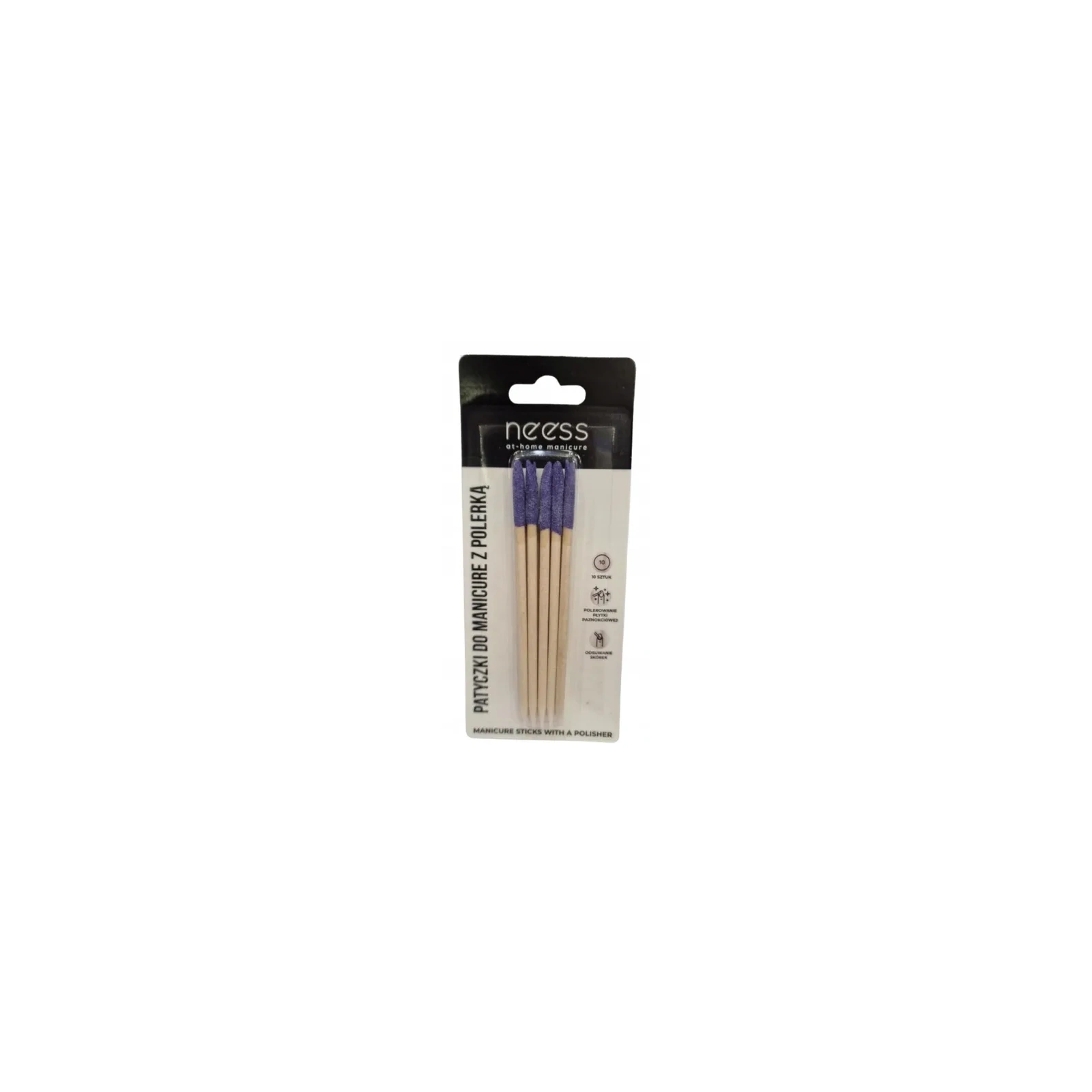 NEESS patyczki do manicure z nasypem piaskowym 114 mm 4827 10szt