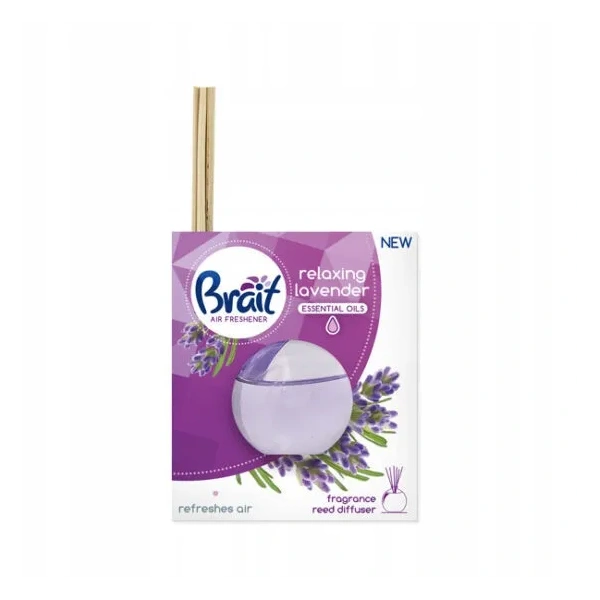 BRAIT Natural Aroma patyczki zapachowe kula w książeczce Relaxing Lavender 40ml 